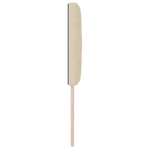 vidaXL Hovedgærde Creme 80 cm Stof
