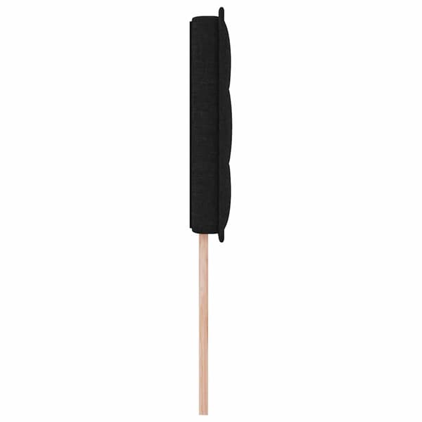 vidaXL Hovedgærde Sort 100 cm Stof