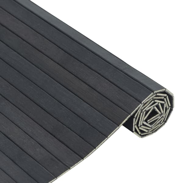 vidaXL Matto suorakaide harmaa 60x200 cm bambu