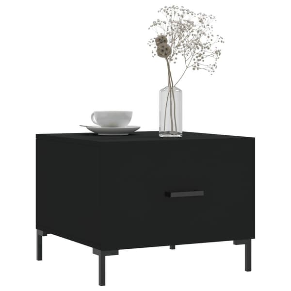 vidaXL sofabord 50x50x40 cm konstrueret træ sort