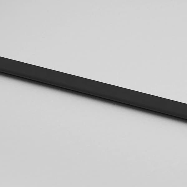 vidaXL Skydedør med monteringstilbehør sort 76x205 cm ESG-glas