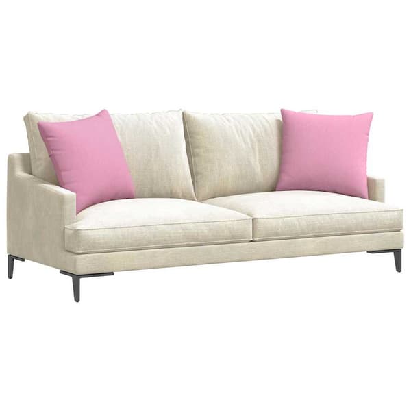vidaXL Sofapuder 2 pcs Lyserød 50 x 50 cm Stof