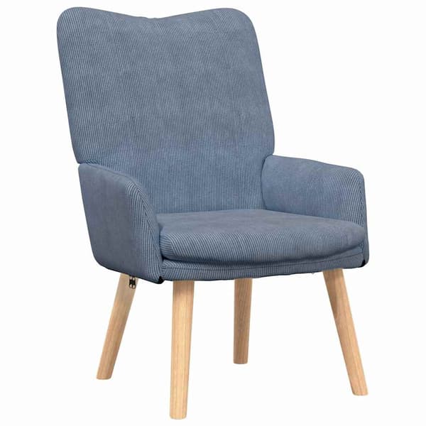 vidaXL lænestol Blå 63 x 67 x 94 cm Stof