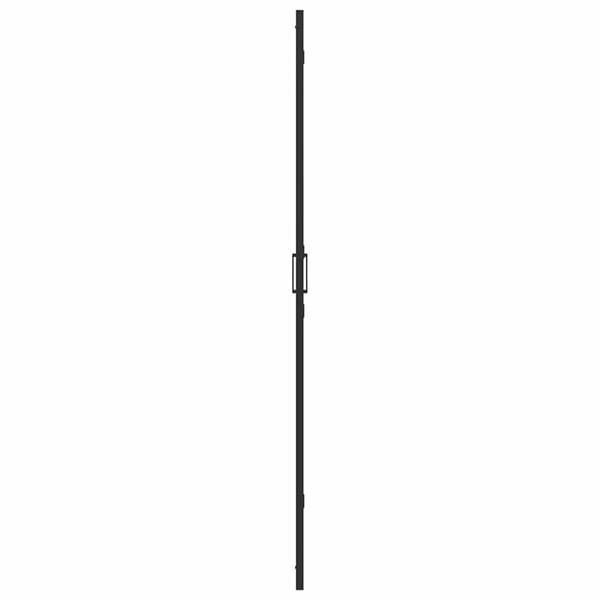 vidaXL Walk-In brusevæg Sort 110 x 6,5 x 190 cm