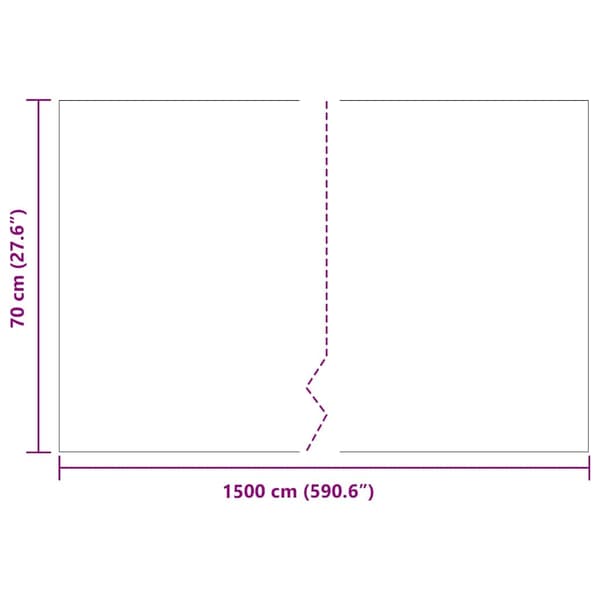vidaXL Rodspærre Sort 0,7 x 15 m Polyethylen