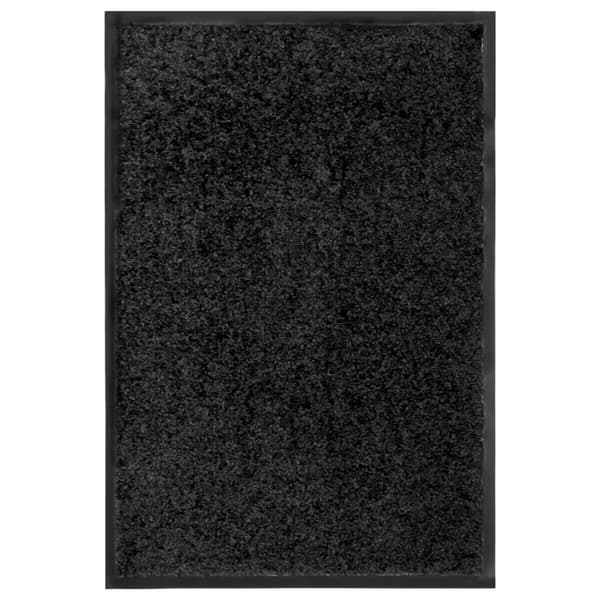 vidaXL vaskbar dørmåtte 40x60 cm sort