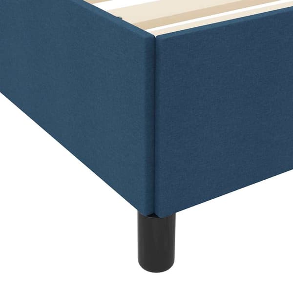vidaXL Box spring seng Blå 160 x 200 cm Stof