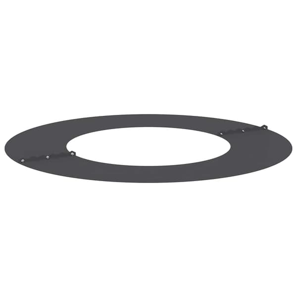 vidaXL Flade Træ Ringene 5 pcs Sort Ø40 / 70 cm Stål