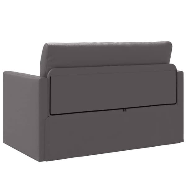vidaXL Sovesofa 110cm Grå Kunstlæder