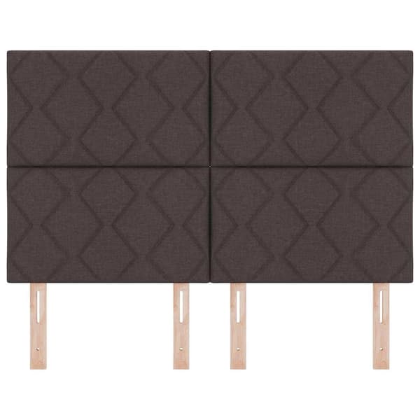 vidaXL Hovedgærde Brun 160 cm Stof