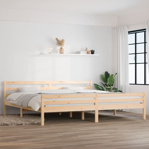vidaXL sengeramme 200x200 cm massivt træ