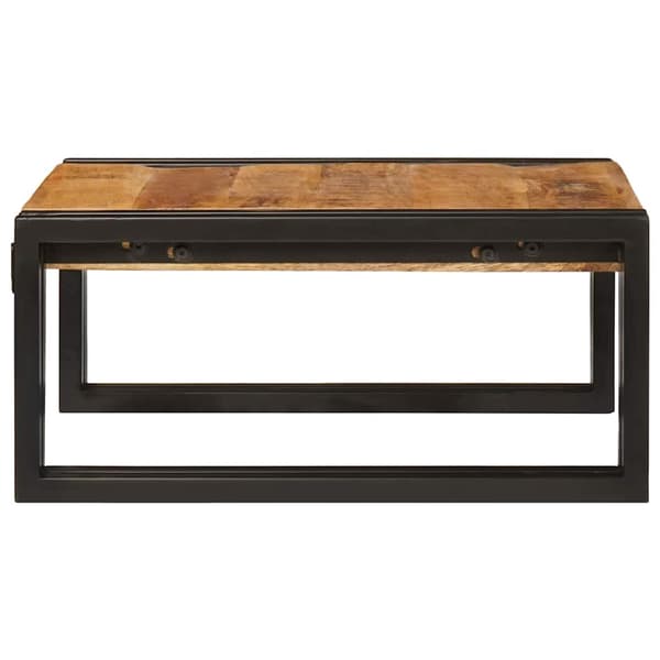 vidaXL Badeværelseshylde Brun 40 x 50 x 23 cm Solid Ru raw mango træ