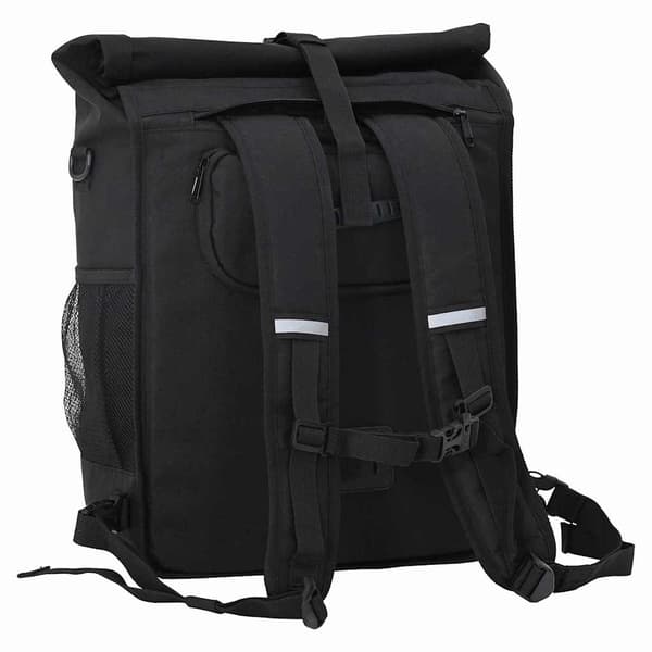 vidaXL Cykeltaske Sort 33 x 16 x 60 cm Polyester