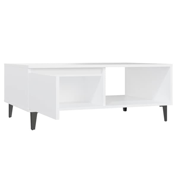 vidaXL sofabord 90x60x35 cm spånplade hvid