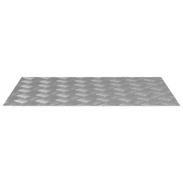 vidaXL Trappe Tread Rektangulær 4 pcs Sølv 70 x 50 cm Aluminium