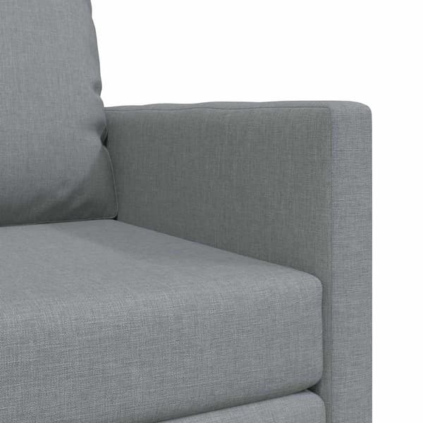 vidaXL Sovesofa 60cm Lysegrå Stof