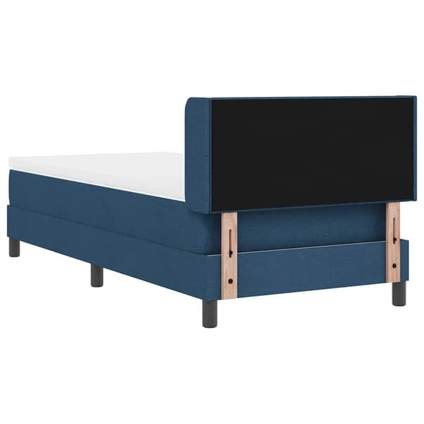 vidaXL Box spring seng med madras Blå 200 x 100 cm Polyester