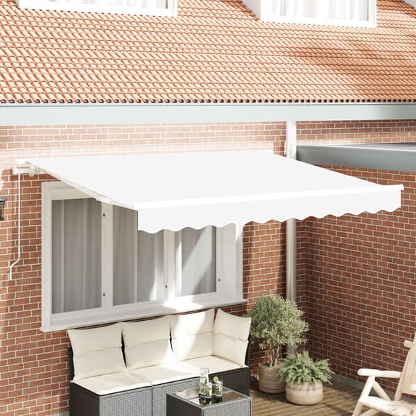 vidaXL Reservedug til markise Hvid 330 x 245 cm Polyester
