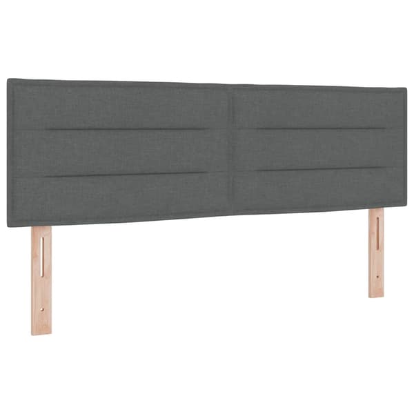 vidaXL Box spring seng med madras Mørkegrå 200 x 140 cm Polyester