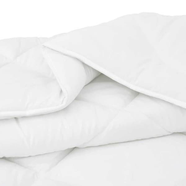 vidaXL Vinter dyne med pude 3 pcs Hvid Microfiber