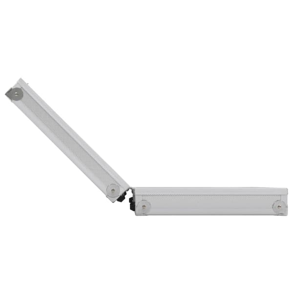 vidaXL våbenkasse aluminium ABS sølv