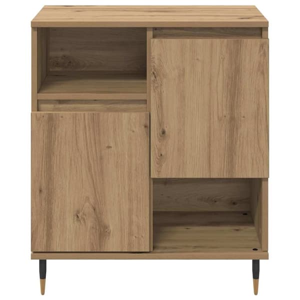 vidaXL Sideboard Artisan Egetræ 60 x 35 x 70 cm