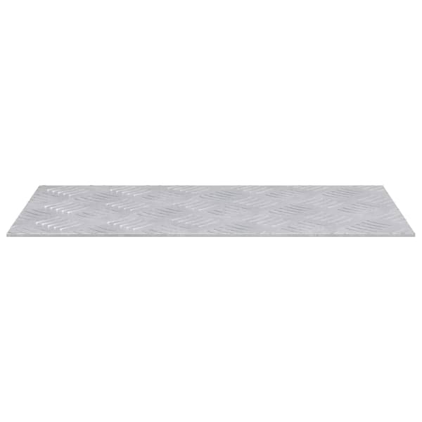 vidaXL Trappe Tread Rektangulær 2 pcs Sølv 50 x 25 cm Aluminium