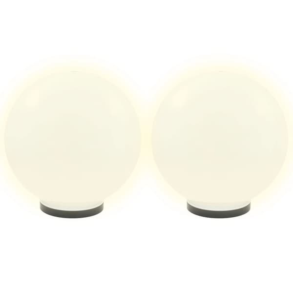 vidaXL LED-kuglelamper 2 stk. kugleformet 40 cm PMMA