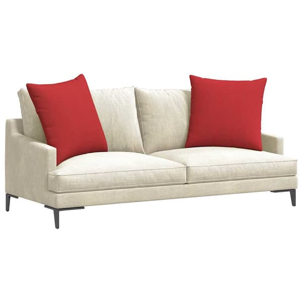 vidaXL Sofapuder 2 pcs Rød 80 x 80 cm Stof