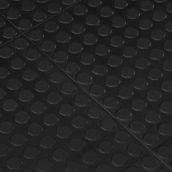 vidaXL gulvmåtte 90x120 cm 12 mm gummi sort