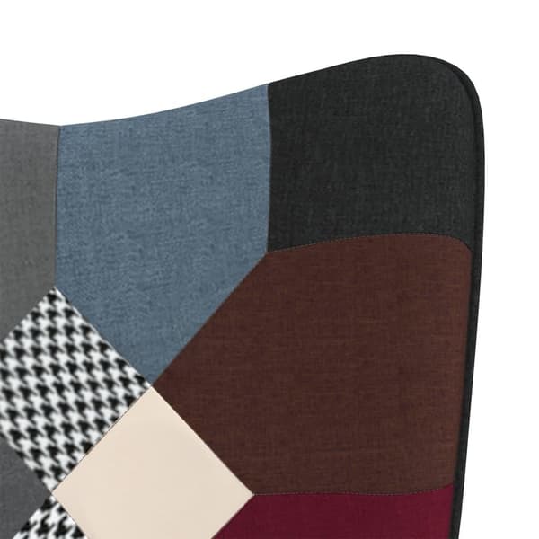 vidaXL lænestol stof patchwork
