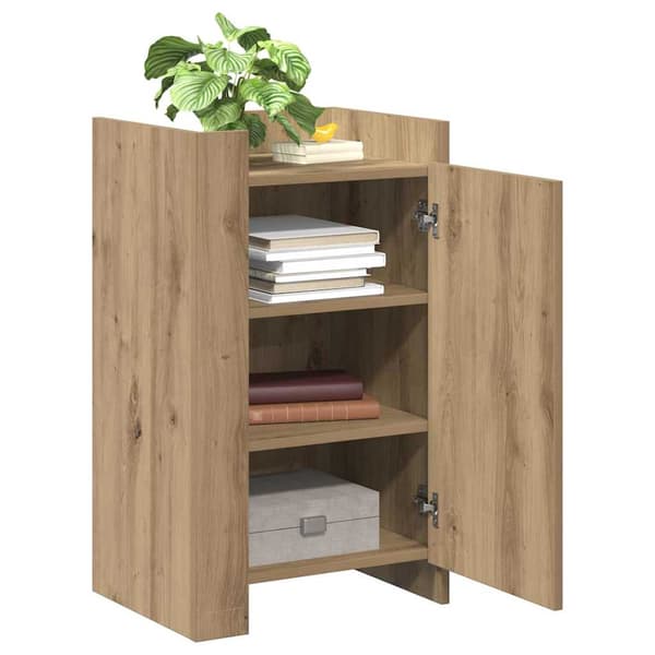 vidaXL Sideboard Artisan Egetræ 45 x 35 x 75 cm