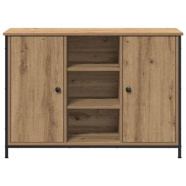 vidaXL Sideboard Artisan Egetræ 100 x 35 x 70 cm