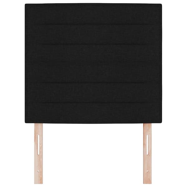 vidaXL Hovedgærde Sort 100 cm Stof