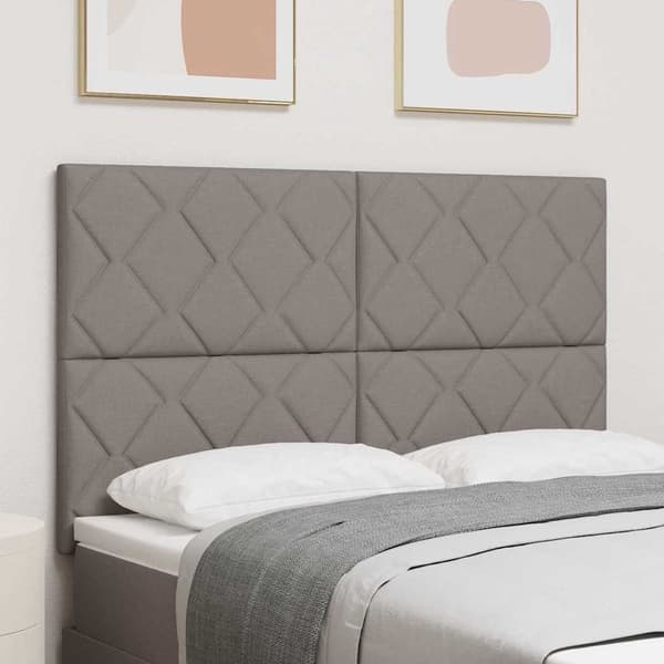vidaXL Hovedgærde Gråbrun 160 cm Stof