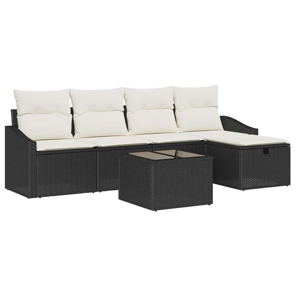 vidaXL Sofa Sæt med pude 5 pcs polyrattan
