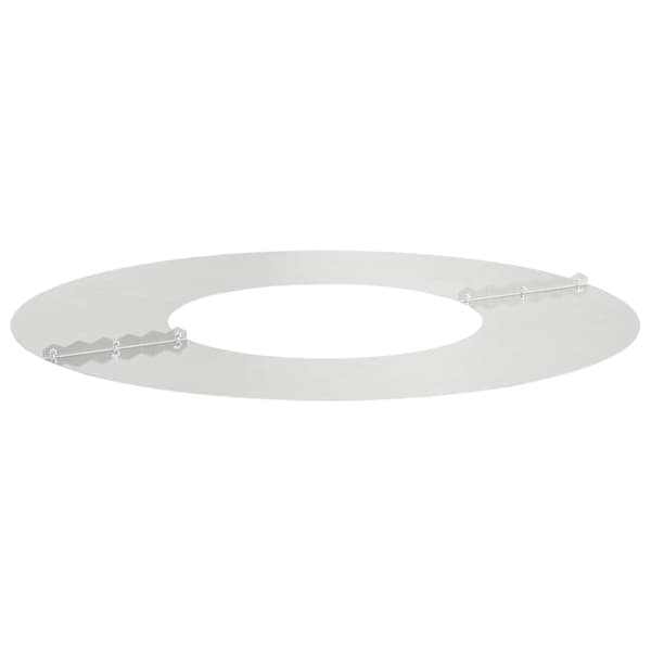vidaXL Flade Træ Ringene 5 pcs Sølv Ø30 / 60 cm Rustfrit stål