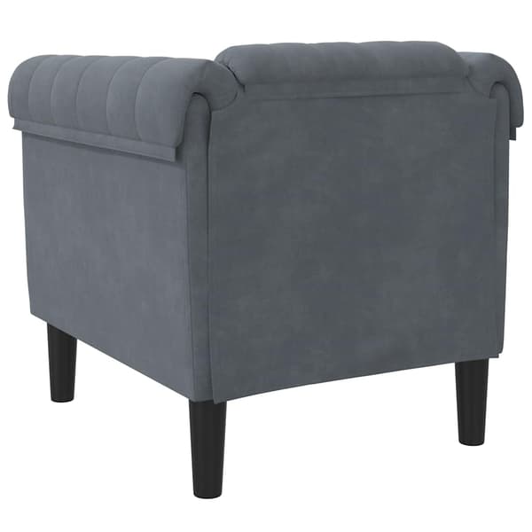vidaXL sofastol velour mørkegrå