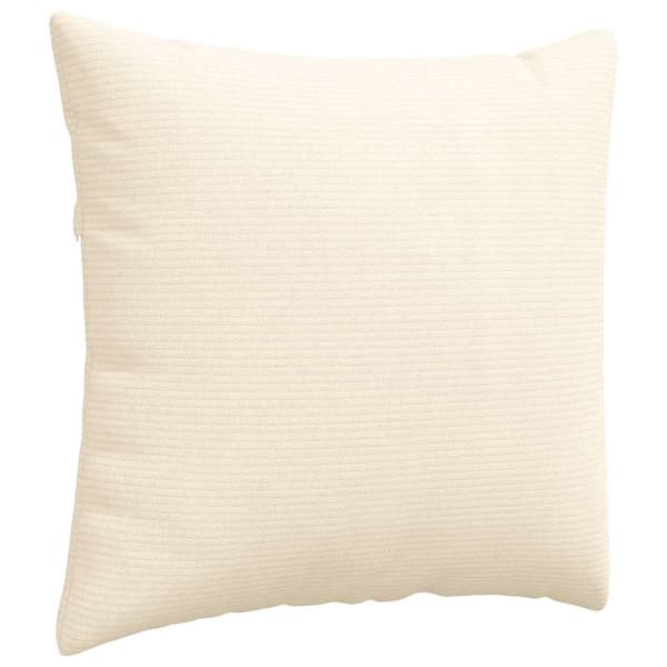 vidaXL Sofapuder 2 pcs Creme 50 x 50 cm Velourstof