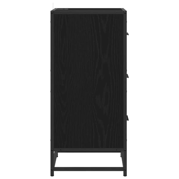 vidaXL Sideboard Sort eg 35.5 x 35 x 76 cm