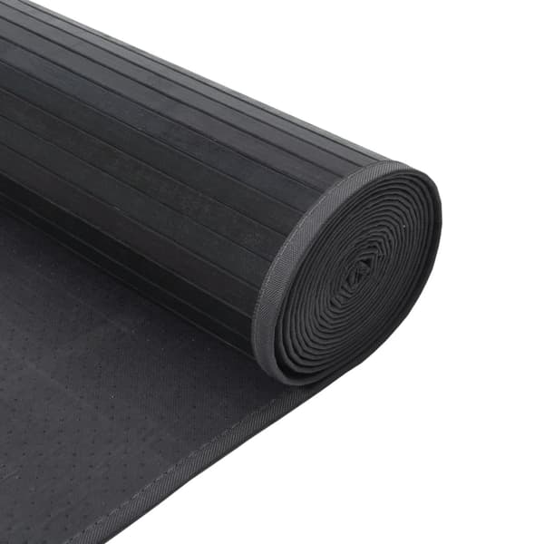 vidaXL gulvtæppe 70x400 cm rektangulær bambus grå