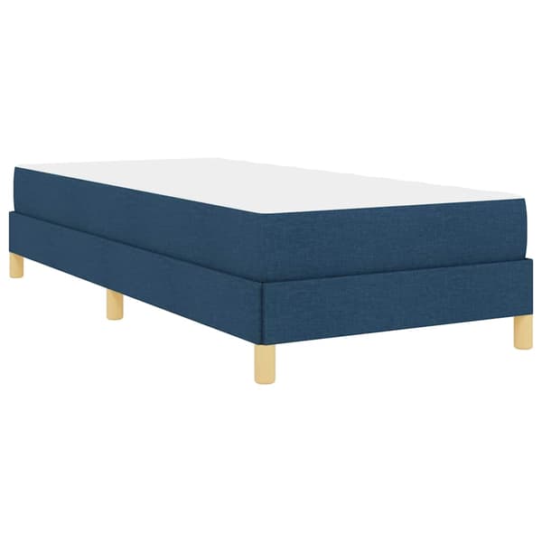 vidaXL Box spring seng med madras Blå 80 x 200 cm Stof