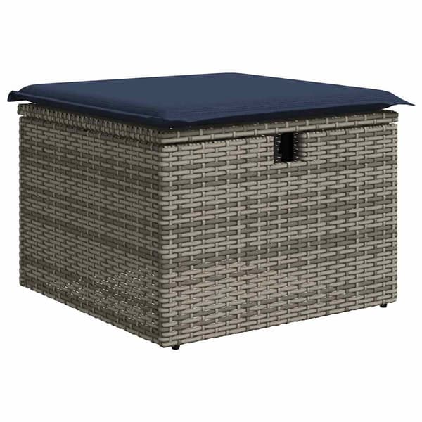 vidaXL sofasæt til haven 8 dele med hynder polyrattan akacietræ grå