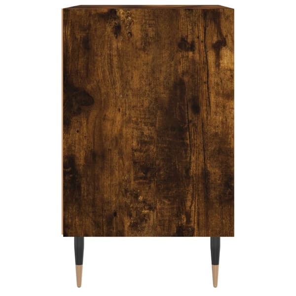 vidaXL sengeborde 2 stk. 40x30x50 cm konstrueret træ røget egetræ
