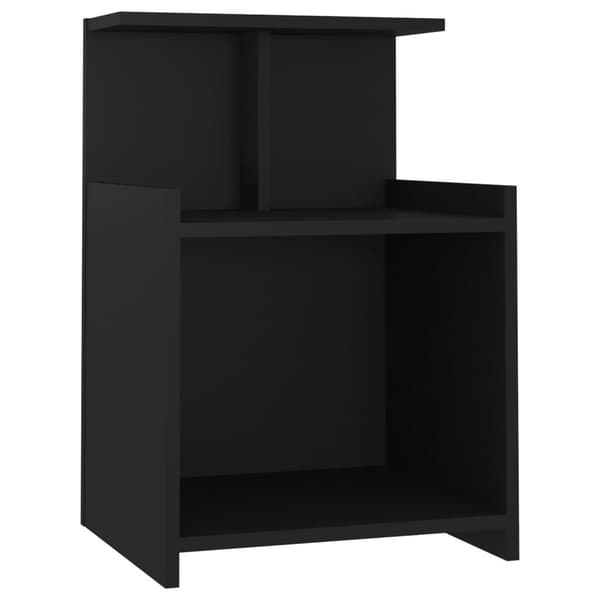 vidaXL sengebord 40x35x60 cm spånplade sort