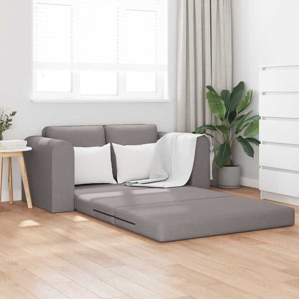 vidaXL Sovesofa 60cm Gråbrun Stof