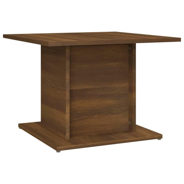vidaXL sofabord 55,5x55,5x40 cm spånplade brun eg