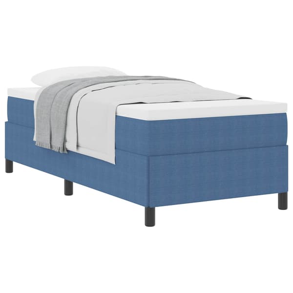 vidaXL Box spring seng Blå 80 x 200 cm Velourstof