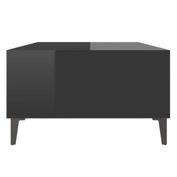 vidaXL sofabord 103,5x60x35 cm spånplade sort højglans