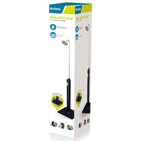 Bestway Solar Flow udendørs bruser 8 l sort